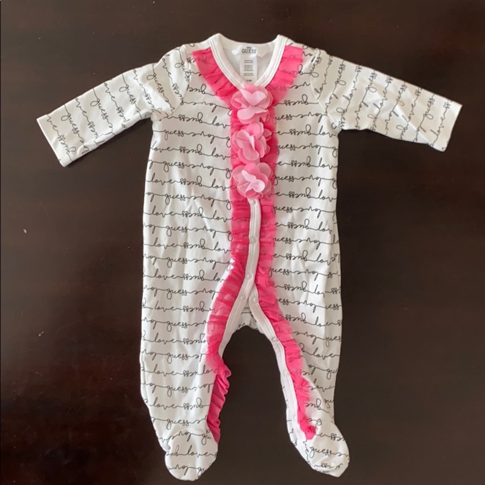 Guess Baby one piece footies 3-6mo.